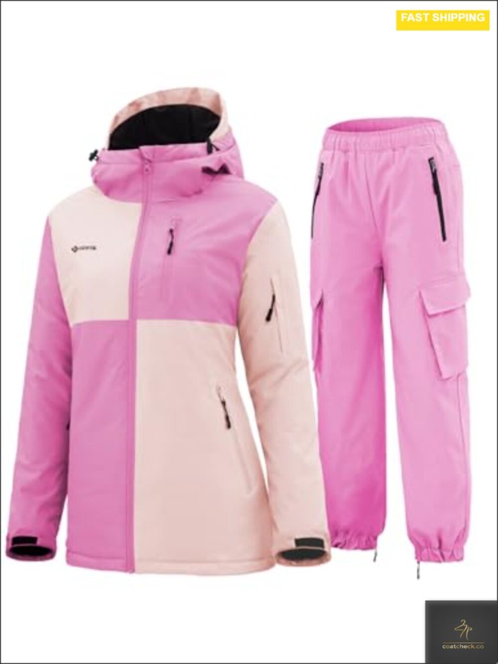 Women's Waterproof Ski Snowsuit Jacket and Pants Set Windproof Insulated